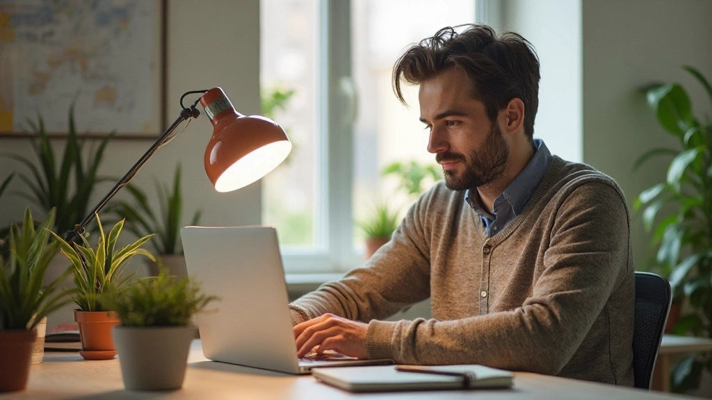 Организация продуктивного домашнего офиса с правильной мебелью и техникой